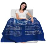 memphis tigers fan pride blue blanket best selling