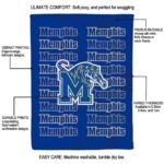 memphis tigers fan pride blue blanket best selling