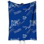 Memphis Tigers Fan Spirit Blue Blanket 1 memphis tigers fan spirit blue blanket best selling