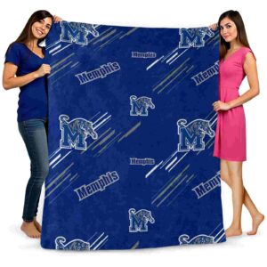 memphis tigers fan spirit blue blanket fashion forward