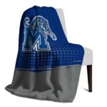 memphis tigers gradient dots blue blanket best selling