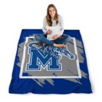 memphis tigers splatter effect blue blanket best selling