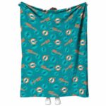 miami dolphins diehard fans aqua blanket best selling