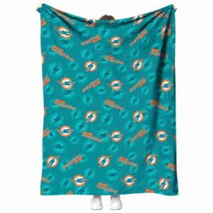 miami dolphins diehard fans aqua blanket best selling