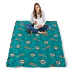 miami dolphins diehard fans aqua blanket best selling