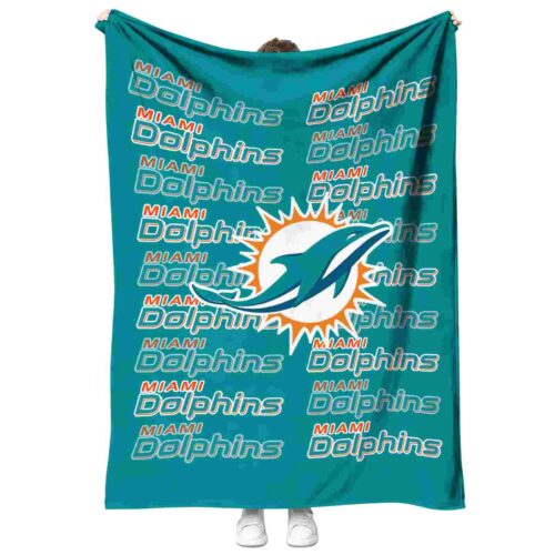 miami dolphins fan pride aqua blanket best selling