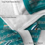 miami dolphins fan pride aqua blanket best selling