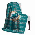miami dolphins fan pride aqua blanket best selling