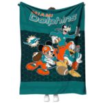 miami dolphins three musketeers aqua blanket best selling