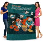 miami dolphins three musketeers aqua blanket best selling