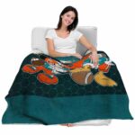 miami dolphins three musketeers aqua blanket best selling