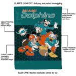 miami dolphins three musketeers aqua blanket best selling