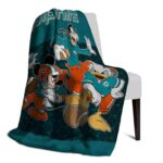miami dolphins three musketeers aqua blanket best selling