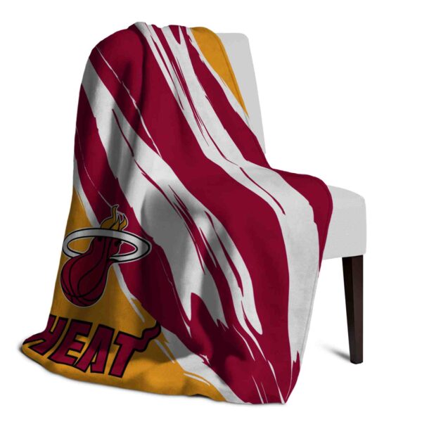 miami heat brushstrokes red white blanket top rated