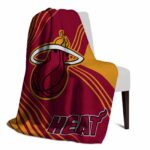 miami heat diagonal stripes red blanket top rated