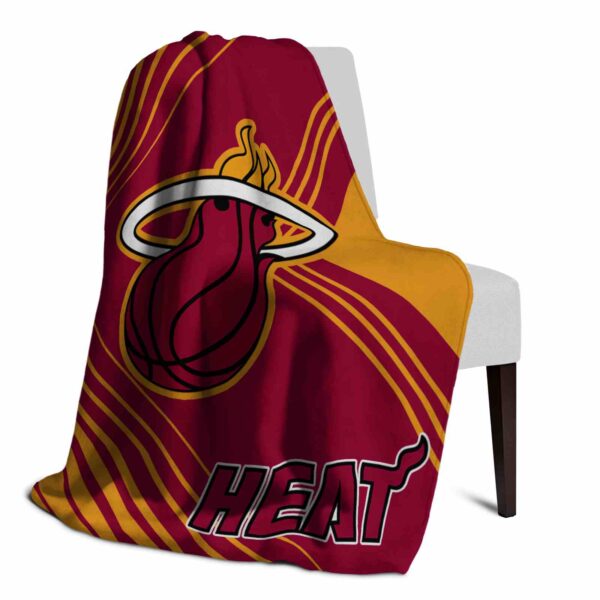 miami heat diagonal stripes red blanket top rated