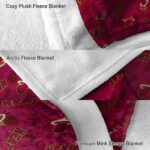 miami heat diehard fans red blanket premium grade