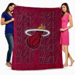 miami heat fan pride red blanket best selling