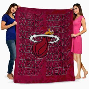 miami heat fan pride red blanket fashion forward