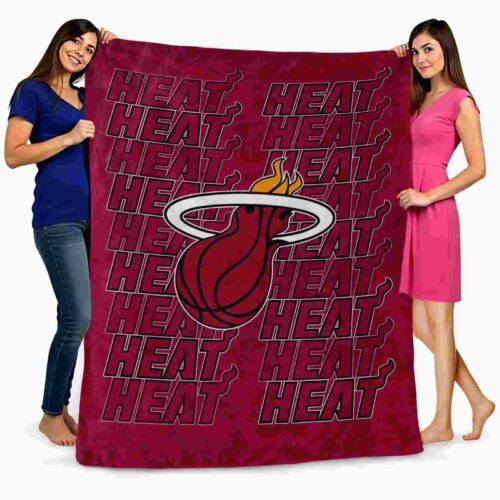 miami heat fan pride red blanket fashion forward