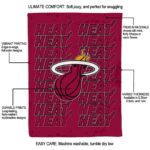 miami heat fan pride red blanket best selling