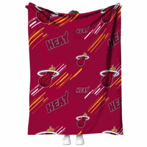 miami heat fan spirit red blanket best selling