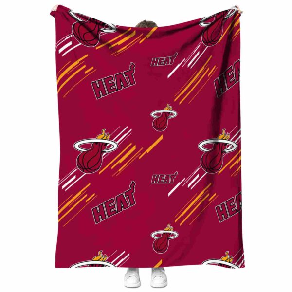 miami heat fan spirit red blanket best selling