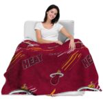 miami heat fan spirit red blanket latest model