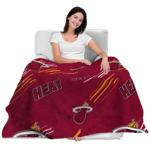 miami heat fan spirit red blanket latest model