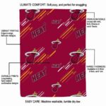 miami heat fan spirit red blanket new arrival