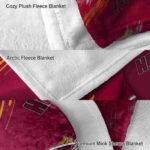 miami heat fan spirit red blanket premium grade