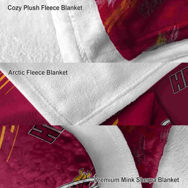 miami heat fan spirit red blanket premium grade