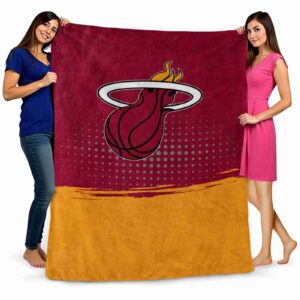 miami heat gradient dots red blanket fashion forward