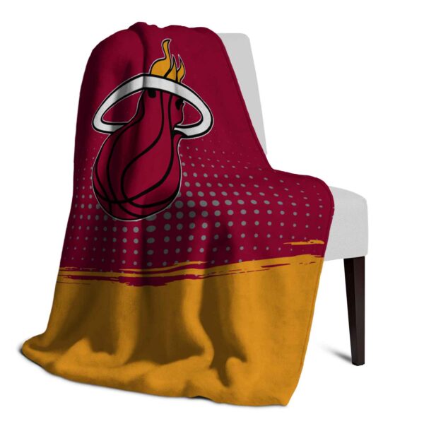 miami heat gradient dots red blanket top rated
