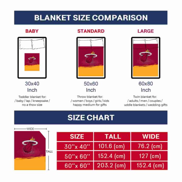 miami heat gradient dots red blanket trendy