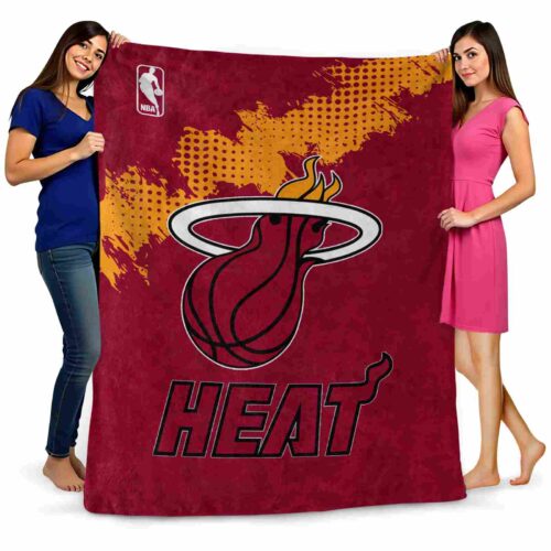 miami heat grunge texture red blanket fashion forward