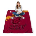 miami heat grunge texture red blanket high quality