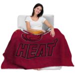 miami heat grunge texture red blanket latest model