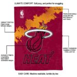 miami heat grunge texture red blanket new arrival