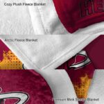 miami heat grunge texture red blanket premium grade