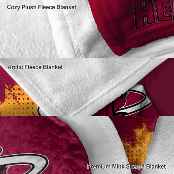 miami heat grunge texture red blanket premium grade
