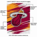 miami heat paint streaks red white blanket new arrival