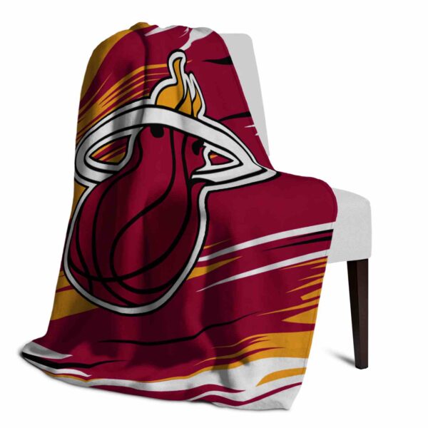 miami heat paint streaks red white blanket top rated