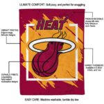 miami heat splatter effect red blanket new arrival