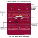 miami heat striped pattern red blanket new arrival