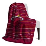 miami heat striped pattern red blanket top rated