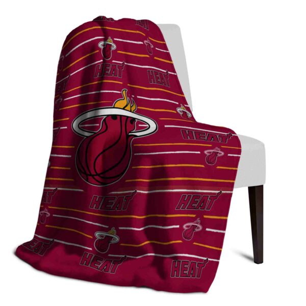 miami heat striped pattern red blanket top rated