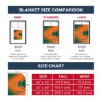 miami hurricanes diagonal stripes orange blanket trendy