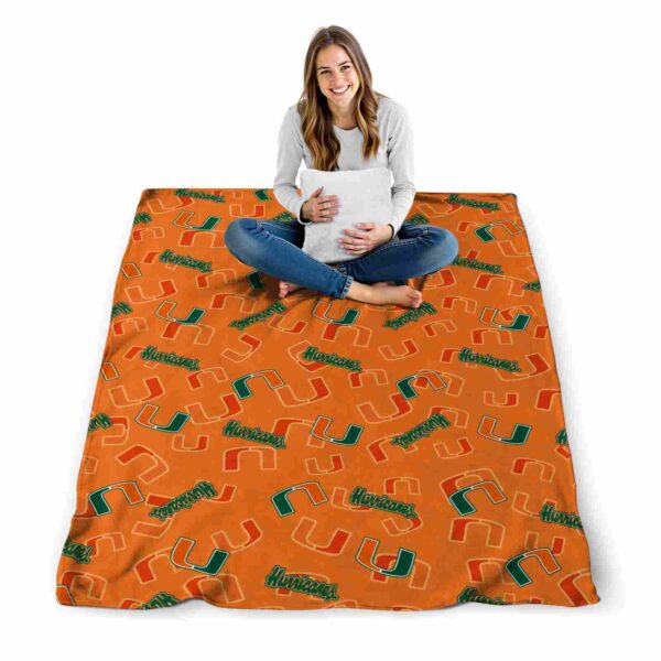 miami hurricanes diehard fans orange blanket high quality