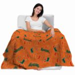 miami hurricanes diehard fans orange blanket latest model